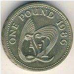 Guernsey, 1 pound, 1985–1997