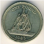 Guernsey, 1 pound, 1983