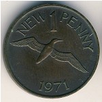 Гернси, 1 новый пенни (1971 г.)