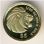 Singapore, 5 dollars, 1990