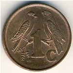 ЮАР, 1 цент (1997–2000 г.)