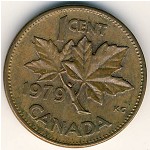 Канада, 1 цент (1978–1979 г.)