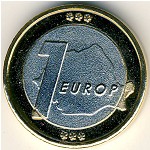 Румыния., 1 евро (2004 г.)