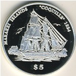 Кирибати, 5 долларов (1999 г.)
