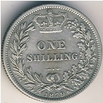 Great Britain, 1 shilling, 1879–1887