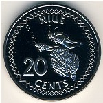 Ниуэ, 20 центов (2009–2010 г.)