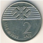 Latvia, 2 lati, 1993