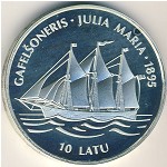 Latvia, 10 latu, 1995