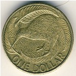 New Zealand, 1 dollar, 1999–2017