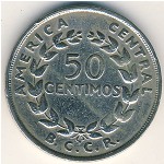 Costa Rica, 50 centimos, 1968–1978
