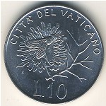 Vatican City, 10 lire, 1992