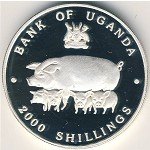 Уганда, 2000 шиллингов (1995 г.)