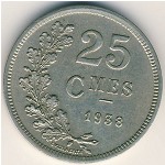 Luxemburg, 25 centimes, 1938