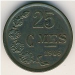 Luxemburg, 25 centimes, 1946–1947
