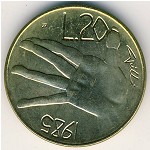 San Marino, 20 lire, 1985