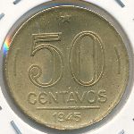 Brazil, 50 centavos, 1943–1947