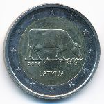 Latvia, 2 euro, 2016