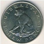 Гибралтар, 25 новых пенсов (1971 г.)
