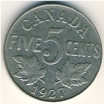 Канада, 5 центов (1922–1936 г.)