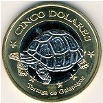 Галапагосские острова, 5 доларов (2008 г.)