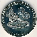 Congo Democratic Repablic, 5 francs, 2002