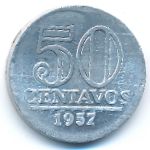 Brazil, 50 centavos, 1957–1961