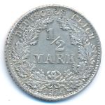 Германия, 1/2 марки (1914 г.)