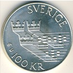 Sweden, 100 kronor, 1985