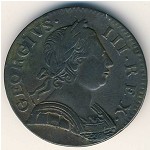 Великобритания, 1/2 пенни (1770–1775 г.)