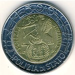 Italy, 500 lire, 1997