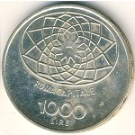 Italy, 1000 lire, 1970