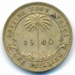 Британская Западная Африка, 1 шиллинг (1940 г.)