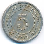 Стрейтс-Сетлментс, 5 центов (1920 г.)