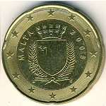 Мальта, 20 евроцентов (2008 г.)