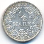 Germany, 1/2 марки (1915 г.)