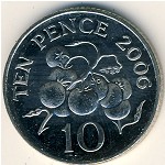 Гернси, 10 пенсов (2003–2006 г.)