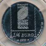 Франция, 1/4 евро (2007 г.)
