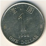 Hong Kong, 1 dollar, 1994–2015