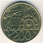 San Marino, 200 lire, 1992