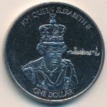 Виргинские острова, 1 доллар (2015 г.)