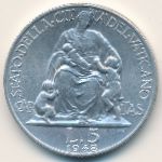 Vatican City, 5 lire, 1947–1949