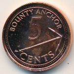 Острова Питкэрн, 5 центов (2009–2010 г.)