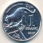 Катанга, 1 франк (2017 г.)