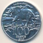Катанга, 100 франков (2017 г.)