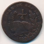 Mexico, 1/4 real, 1828–1860