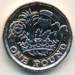 Great Britain, 1 pound, 2016–2019