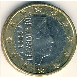 Luxemburg, 1 euro, 2002–2006