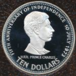 Bahamas, 10 dollars, 1978