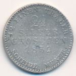 Гессен-Кассель, 2 1/2 гроша (1852–1865 г.)