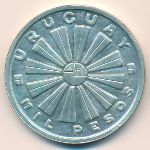 Uruguay, 1000 pesos, 1969